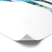 Geometric Deer Animal ポスター (角)