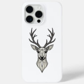 Geometric Deer Design iPhone Case Case-Mate iPhoneケース (裏面)