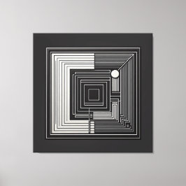 Geometric Depth Grid キャンバスプリント