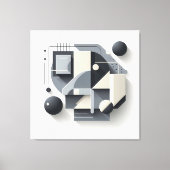 Geometric Depth Structure キャンバスプリント (正面)