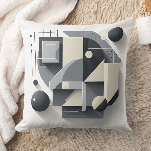 Geometric Depth Structure クッション (ブランケット)