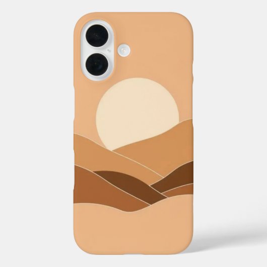 Geometric Desert Sunset:シンプルな勉強 Case-Mate iPhoneケース (裏面)