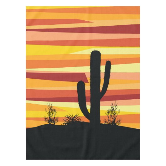 Geometric desert sunset テーブルクロス (正面)