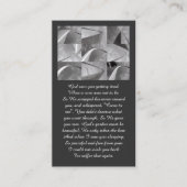 Geometric Design God Saw You White Gray  名刺 (正面)