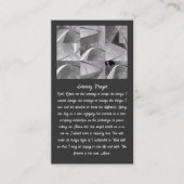 Geometric Design Serenity Prayer White and Gray  名刺 (正面)
