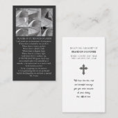 Geometric Design St Francios Prayer White Gray  名刺 (正面/裏面)