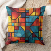 Geometric Design Throw Pillow クッション (ブランケット)