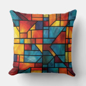 Geometric Design Throw Pillow クッション (正面)