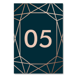 Geometric Diamondの結婚テーブル番号カード テーブルナンバー