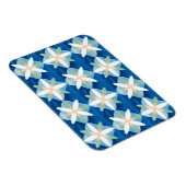 Geometric diamond flowers マグネット (右側)