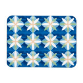 Geometric diamond flowers マグネット (横)