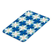 Geometric diamond flowers マグネット (左側)