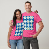 Geometric diamond flowers tシャツ (ユニセックス)