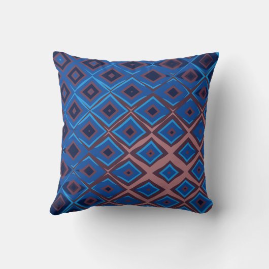 Geometric Diamond Pattern クッション (裏面)