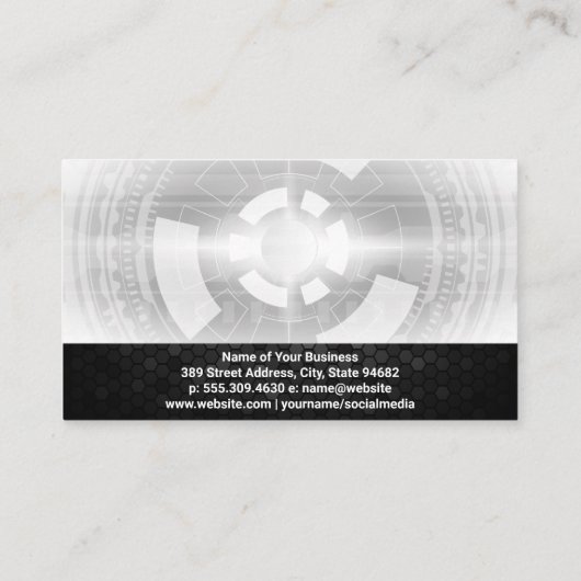 GEOMETRIC DIGITAL TECHNOLOGYロゴ 名刺 (裏面)