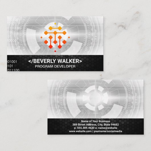 GEOMETRIC DIGITAL TECHNOLOGYロゴ 名刺 (正面/裏面)