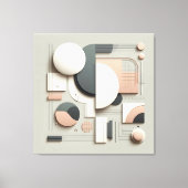 Geometric Dimensional Structure キャンバスプリント (正面)
