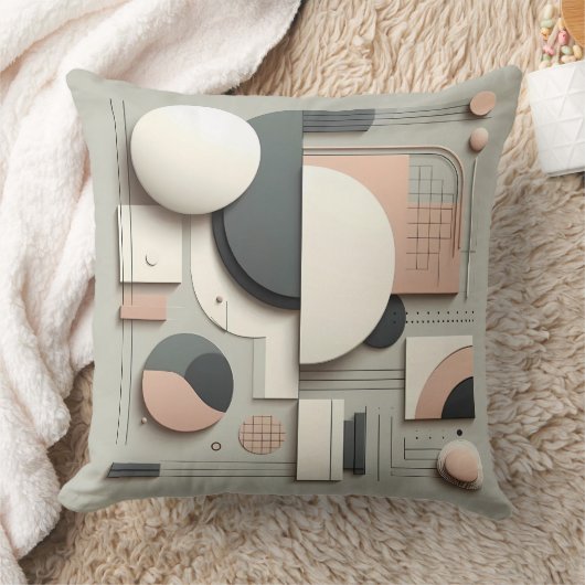 Geometric Dimensional Structure クッション (ブランケット)