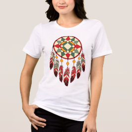 Geometric Dreamcatcher Design トライブレンドＴシャツ