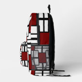 Geometric Edge Backpack — Style in Every Line プリントバックパック (右)
