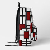 Geometric Edge Backpack — Style in Every Line プリントバックパック (左)