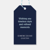 Geometric Elegance ギフトタグ (裏面)