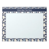 Geometric Elegance ノートパッド (正面)