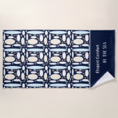 Geometric Elegance ビーチタオル (正面)