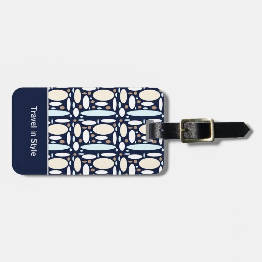 Geometric Elegance ラゲッジタグ (正面横)