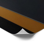 Geometric Elegance Gold and Emerald ポスター (角)