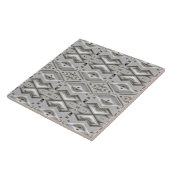 Geometric Embossed Diamond Pattern タイル (側面)