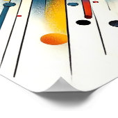 Geometric Energy Burst – Abstract Circle Art ポスター (角)