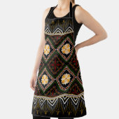Geometric ethnic pattern seamless design エプロン (インサイチュ)