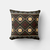 Geometric ethnic pattern seamless design クッション (正面)