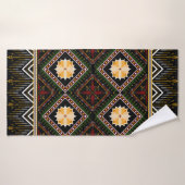 Geometric ethnic pattern seamless design バスタオル (バスタオル)