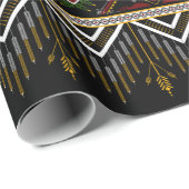 Geometric ethnic pattern seamless design ラッピングペーパー (ロールコーナー)