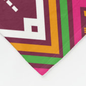 Geometric ethnic pattern traditional background, v フリースブランケット (角)
