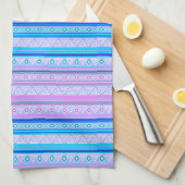 geometric ethnic tribal pattern of American Indian キッチンタオル (四つ折り)