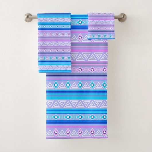 geometric ethnic tribal pattern of American Indian バスタオルセット (インサイチュ)