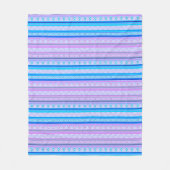 geometric ethnic tribal pattern of American Indian フリースブランケット (正面)