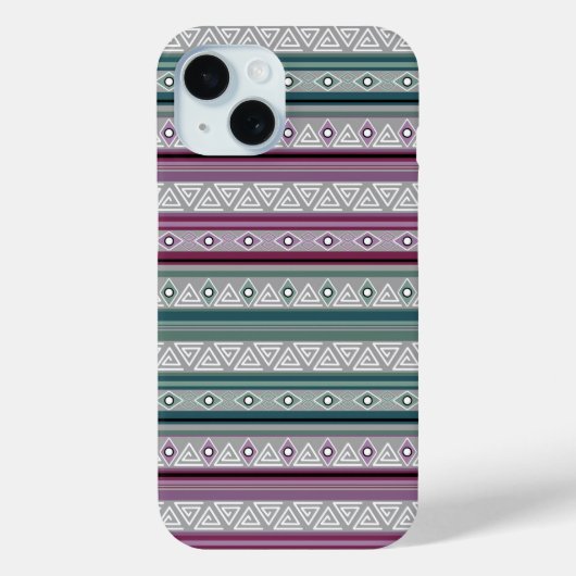 geometric ethnic tribal pattern of American Indian Case-Mate iPhoneケース (裏面)