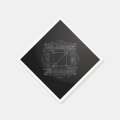 Geometric Filigree Diamond スタンダードカクテルナプキン (角)