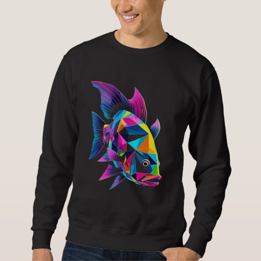 Geometric Fish Sweatshirt スウェットシャツ (正面)
