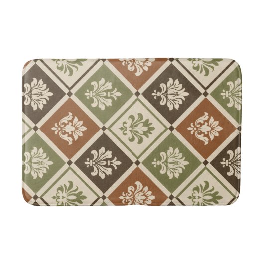 Geometric Floral バスマット (正面)