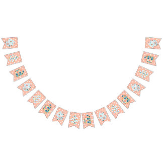 Geometric & Floral Easter Egg Bunting Banner バンティングフラッグ