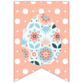 Geometric & Floral Easter Egg Bunting Banner バンティングフラッグ (第1の旗)