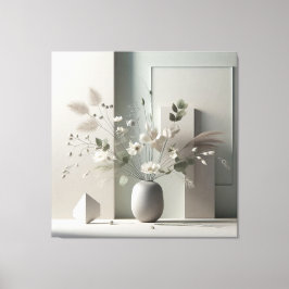 Geometric Floral Still Life キャンバスプリント