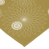 Geometric Flower〜カーキ〜 ショートテーブルランナー (コーナー)