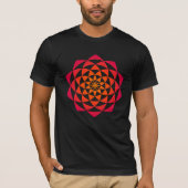 Geometric flower mandala tシャツ (正面)
