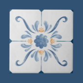 Geometric Flower Pattern Tile - Stylish and Elega タイル